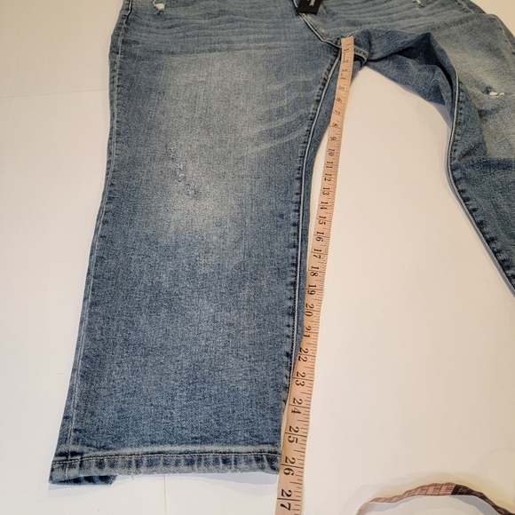 Liverpool Kenndy Crop Straight Jeans with Destruction LM7195VH Size 22W NEW! - Picture 11 of 17